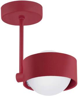 Plafondlamp Mado, 1-lamp, rood rood, wit