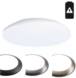 Plafondlamp met accu 18 Watt 6500K IP65 Wit