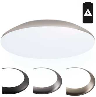 Plafondlamp met accu 18 Watt 6500K IP65 Wit