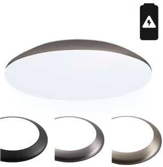 Plafondlamp met accu 18 Watt 6500K IP65 Wit