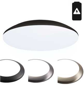 Plafondlamp met accu 25 Watt 6500K IP65 Wit