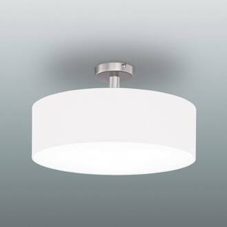 Plafondlamp met afstand Mara 40 cm wit, mat nikkel