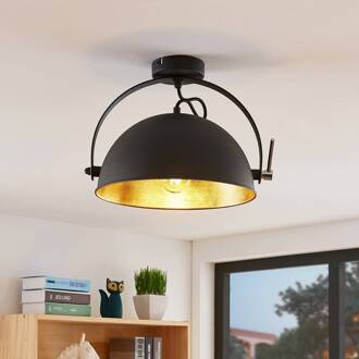 Plafondlamp Muriel, zwart-goud zwart, goud