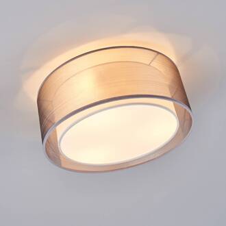 Plafondlamp Nica 40 cm grijs grijs, wit, mat nikkel