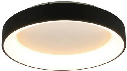 Plafondlamp Niseko II CCT afstandsbediening, Ø 38cm, zwart