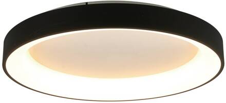 Plafondlamp Niseko II CCT afstandsbediening, Ø 50cm, zwart