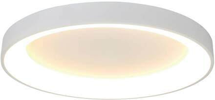 Plafondlamp Niseko II, CCT, afstandsbediening, Ø 65 cm, wit