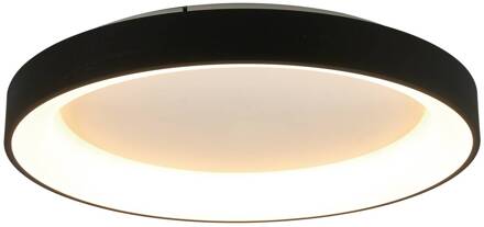 Plafondlamp Niseko II CCT afstandsbediening, Ø 65cm, zwart