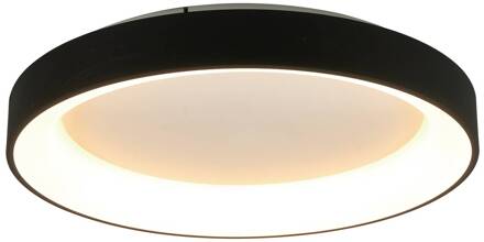 Plafondlamp Niseko II CCT afstandsbediening, Ø 78cm, zwart