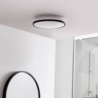 plafondlamp Nymira, 4.000 K, kunststof wit, zwart