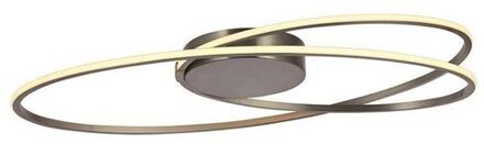 Plafondlamp Ophelia RVS 60cm Oval Zilver