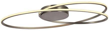 Plafondlamp Ophelia RVS 60cm Oval Zilver