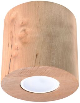 Plafondlamp Orbis hout Bruin