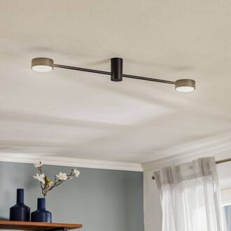 Plafondlamp Orbit II, zwart, 2-lamps