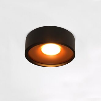 Plafondlamp Orlando Ø 14 cm zwart-goud