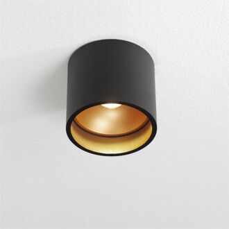 Plafondlamp Orleans Ø 11 cm H 10 cm zwart-goud