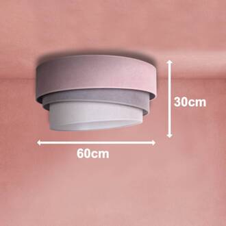 Plafondlamp Pastel Trio Ø 60 cm roze/grijs/lichtgrijs roze, grijs, lichtgrijs, wit
