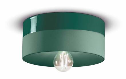 Plafondlamp PI keramiek glanzend/mat Ø 25 cm groen