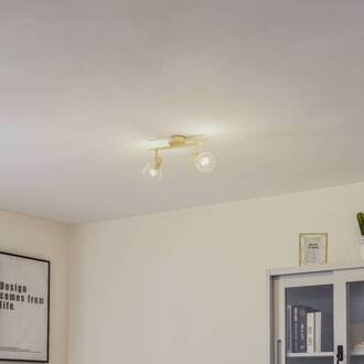 plafondlamp Piena, beige, 2-lamps, metaal, 39cm