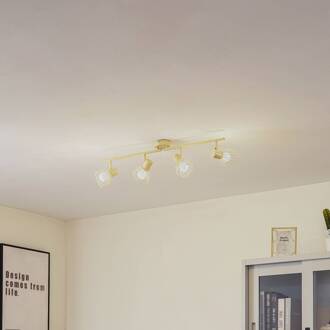 plafondlamp Piena, beige, 4-lamps, metaal, 70cm