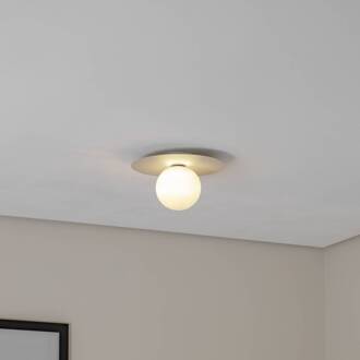 Plafondlamp Pixie, beige, glas, Ø 25 cm, bol, G9 beige, opaal