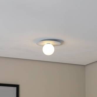 Plafondlamp Pixie, lichtblauw, glas, Ø 25 cm, bol, G9 lichtblauw, opaal