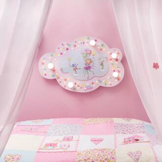 Plafondlamp Prinses Lillifee met LEDs wolk roze