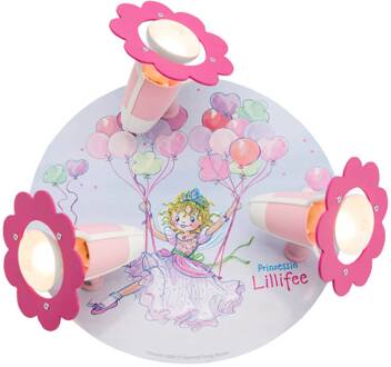 Plafondlamp Prinses Lillifee Rondell 3-lamps roze