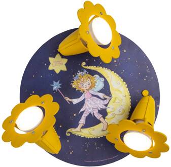 Plafondlamp Prinzessin Lillifee nachthemel 3-lamps donkerblauw, geel