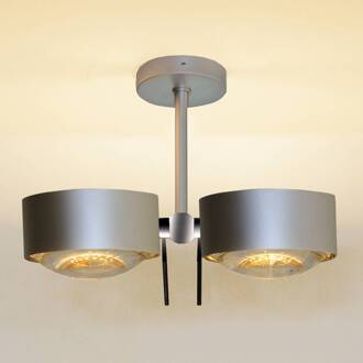 Plafondlamp PUK Sides 2-lamps G9 chroom mat 10cm helder, wit mat