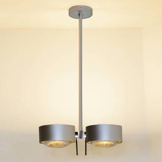 Plafondlamp PUK Sides 2-lamps G9 chroom mat 30cm helder, wit mat