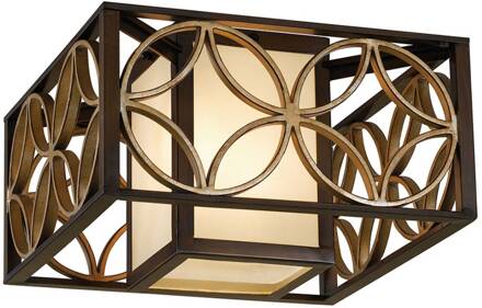 Plafondlamp Remy met bronsfinish brons, goud