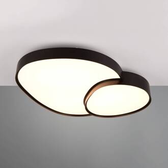Plafondlamp Rise, zwart, 77 x 63 cm, CCT, dimbaar zwart mat