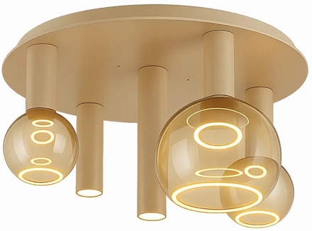 Plafondlamp Riva 5 lichts Ø 50 cm quartz