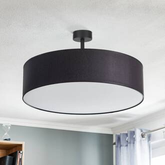 Plafondlamp Rondo met afstand, donkergrijs Ø 60 cm donkergrijs, zwart