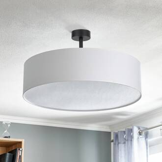 Plafondlamp Rondo met afstand, wit Ø 60 cm wit, zwart