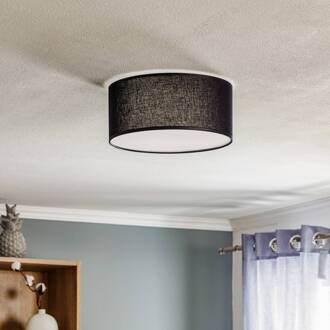 Plafondlamp Rondo, zwart, Ø 30 cm