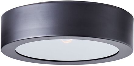 Plafondlamp Sandros Zwart Gerookt Glas ⌀23cm E14