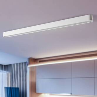 Plafondlamp Soft, 125 x 6 cm, wit, aluminium, G13