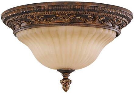 Plafondlamp Sonoma Valley brons, schildpad, crème