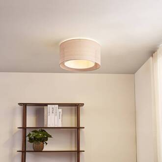 plafondlamp Soula, Ø 40 cm, beige, kunststof, E27
