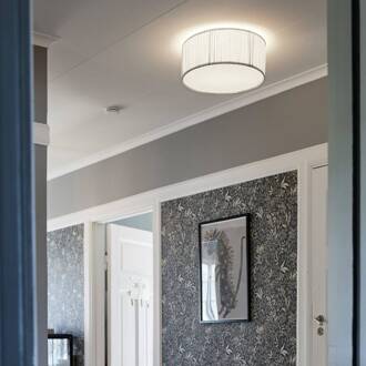 plafondlamp Stella, gebroken wit, Ø 45 cm, textiel