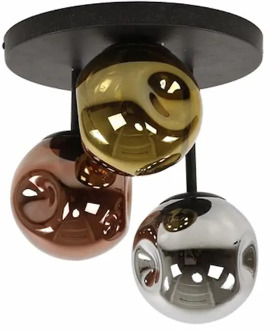 Plafondlamp Stellar 3 lichts Ø 30 cm zwart