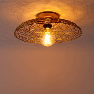 plafondlamp Thorian, goud, ijzer, Ø 40 cm