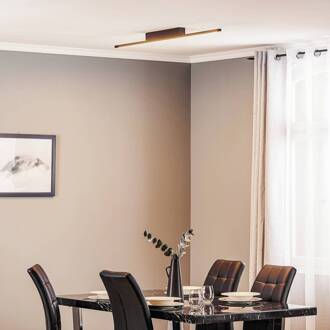 plafondlamp Tolu, zwart, 118 cm zwart, chroom