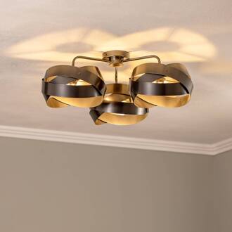 plafondlamp Tornado, antraciet, 3-lamps