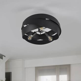 Plafondlamp Tornado zwart