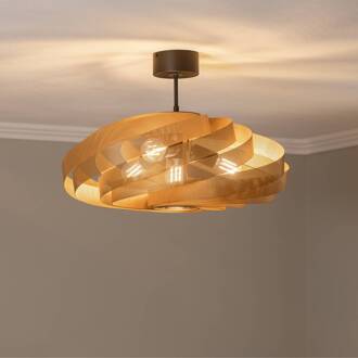 Plafondlamp Vento, goudkleurig, Ø 60 cm