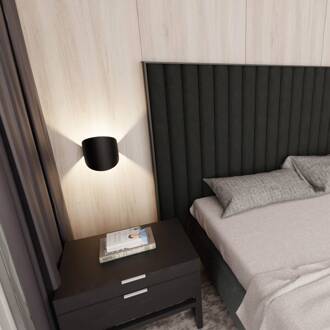 Plafondlamp vorm 3, zwart, 20,5 x 22,5 cm