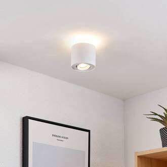 plafondlamp Walisa, Ø 10 cm, wit, metaal, GU10 wit RAL 9003